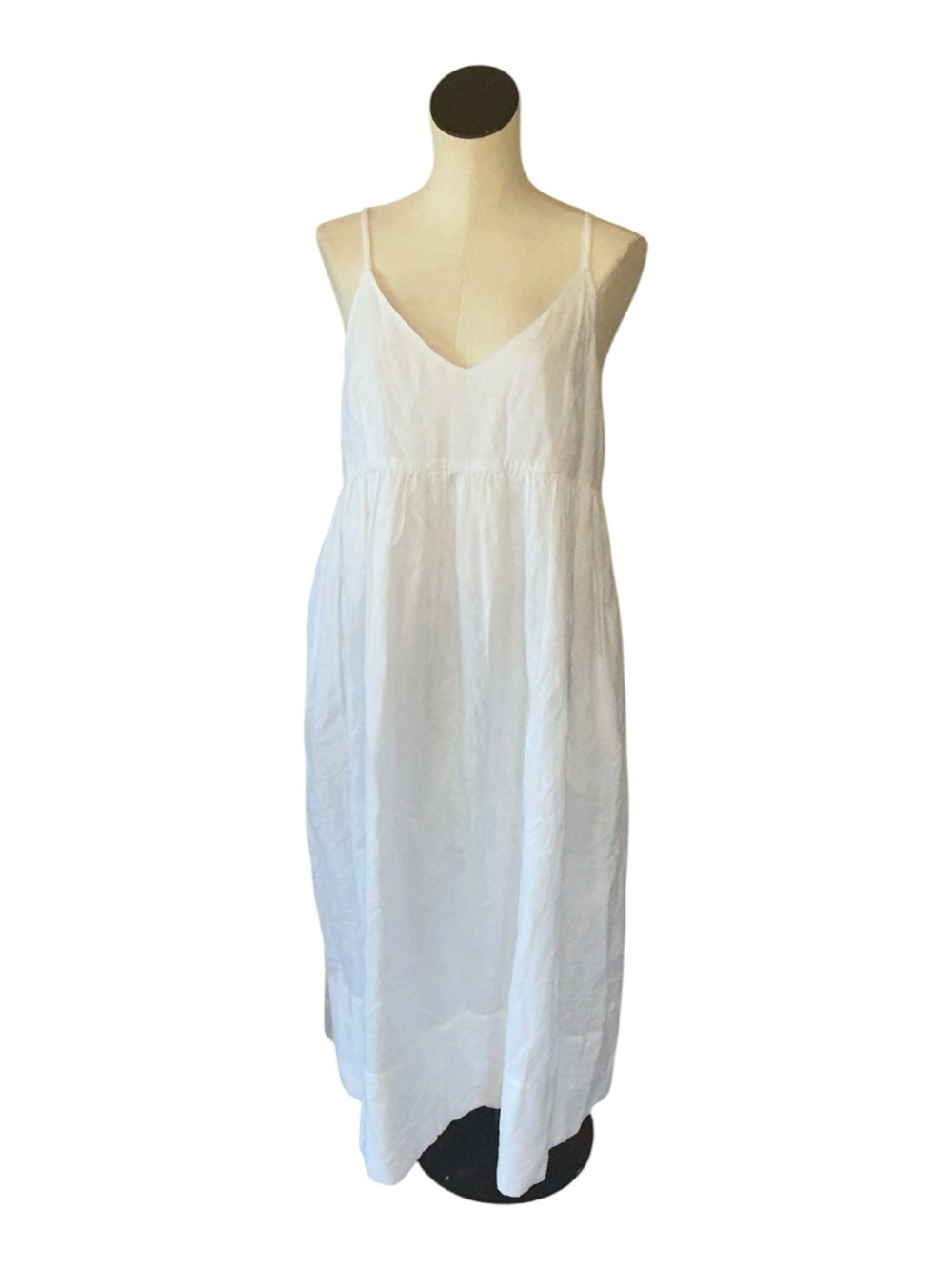 NWT $268 J.McLaughlin Wendy White Linen Cotton Maxi Sundress Medium - Picture 6 of 9